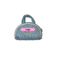 Mini Blue Miu Barrel Keychain Bag