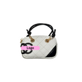 White Mini CC Keychain Bag