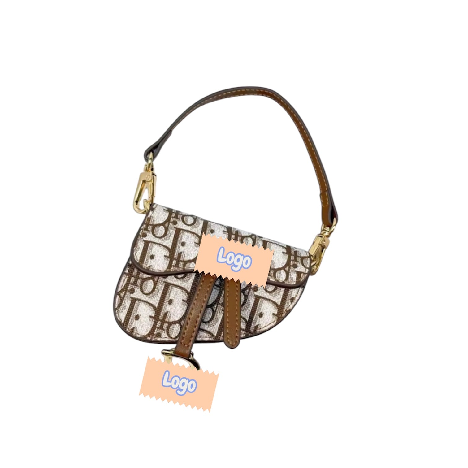 Brown CD mini bag